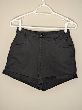 Lululemon Get It On Cuffed Black High-waisted Shorts Size 4
